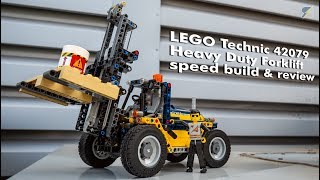 LEGO Technic 42079 Heavy Duty Forklift speed build amp review [upl. by Annaitsirhc308]