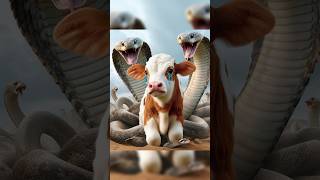 cow and snake video 🥹 youtubeshorts shorts video avengers cow snake ytshorts [upl. by Akemhs723]