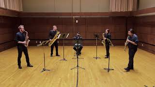 Strange Humors Saxophone Quartet John Mackey OCU Graduate Saxophone Quartet [upl. by Ecnadnac]