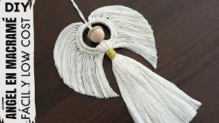 DIY ANGEL EN MACRAMÉ  ADORNOS NAVIDEÑOS CON RECICLAJE  CHRISTMAS ORNAMENTS 2020 [upl. by Cantlon]