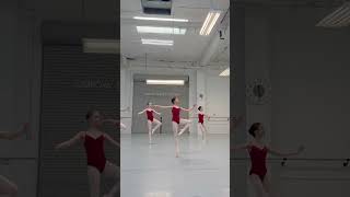 How we do Sissonne Simple Combination in Center  Vaganova training in California dance ballet [upl. by Levey]