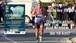 Je participe à la course de l’artichaut à Macau pour tenter la qualification aux 🇫🇷 de 10 km [upl. by Atiluap]