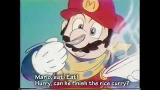 Nagatanien Mario Curry Commercial subs 1987 [upl. by Aicenert522]