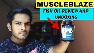 Unboxing Muscleblaze Fish oil  Fish Oil Review In Hindi [upl. by Larrie]