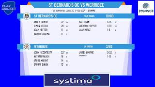 Victorian SubDistrict CA  North West 3rd XI Div 1  Rd14  St Bernards OC v Werribee  Day 1 [upl. by Nna876]