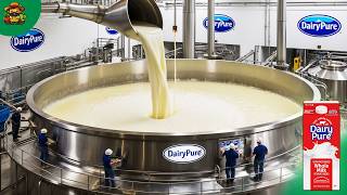 How They Process Milk In Factory With Modern Food Processing Technology  How Its Made [upl. by Llenrup]