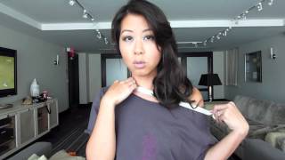 How to Cut the Perfect OfftheShoulder TShirt [upl. by Plusch]