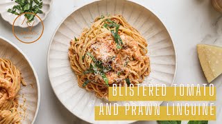 Recipes Blistered Tomato and Prawn Linguine [upl. by Cappello]