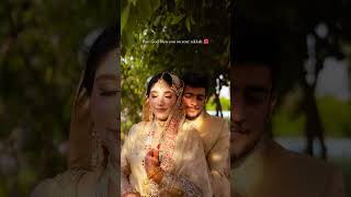 Nikaah day shoot  Couple videography wedding bridal shortvideo viralshort [upl. by Ocimad]