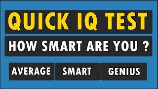 IQ Test For Genius Only  How Smart Are You [upl. by Nehcterg285]