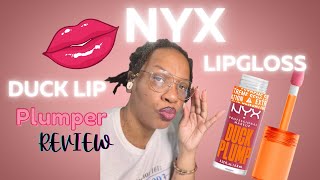 Nyx DUCK LIP PLUMPER lipgloss REVIEW [upl. by Luemas]