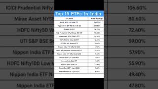 TOP 15 ETF’s IN INDIA BEST ETF’s in 2024 etfinvesting stockmarket investments mutualfunds [upl. by Emmuela]