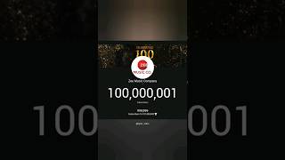 Zee Music Company hits 100M subscribers [upl. by Ellehsyt]