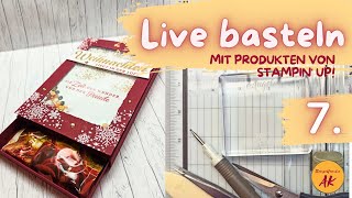 Geschenkbox in der Schüttelkarte basteln Stampin Up Anleitung Tutorial DIY [upl. by Anitsua]