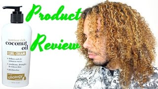 Product Review Natural Oliology Nutrient Rich Coconut Oil Curl Cream For Curly Kinky Hair [upl. by Hansen291]