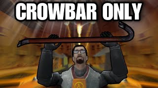 Is It Possible To Beat HalfLife Using Only The Crowbar [upl. by Eerak]