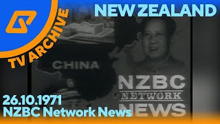 TV Archive  New Zealand NZBC Network News  1971 [upl. by Maxantia]