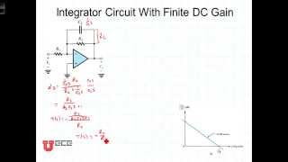 L2 5 4 Integrator Circuit Finite DC Gain [upl. by Ahsetra]