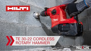 Hilti Nuron TE 3022 Cordless SDS Plus Rotary Hammer  Features and Benefits [upl. by Mateusz]