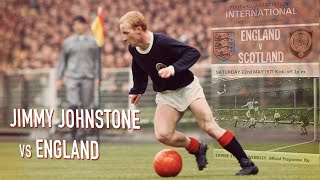 Jimmy Johnstone vs England  Dribbling Galore at Wembley  22051971 [upl. by Enaerb131]