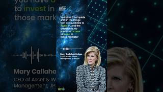 At FII8 Mary Callahan Erdoes discusses the shift in investment options [upl. by Namhcan]