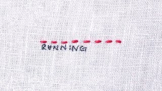 How to do a Running Stitch [upl. by Airun]