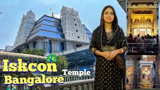 ISKCON temple Bangalore the Largest Krishna Temple Entry Ticket Details and Food Tour hare Krishna [upl. by Blaze]