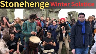 Winter Solstice festival Stonehenge England [upl. by Ewens270]