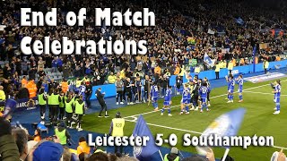 😁Team Celebrations after Leicester beat Southampton 5 nil [upl. by Nos]