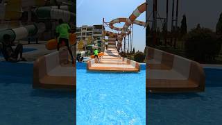 Fun at Water Slide shorts waterpark waterslide youtubeshorts summervibes funny [upl. by Omoj]