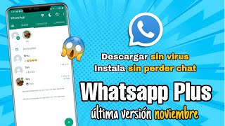 WhatsApp Plus 2022 ultima versión NOVIEMBRE Cómo descargar e instalar whatsapp plus paso a paso [upl. by Nire]