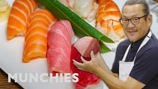 Iron Chef Morimoto on How To Prepare Fish for Sushi [upl. by Phaih]