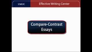 ComparisonContrast Essay Write an A Comparison or Contrast Paper [upl. by Andrel]