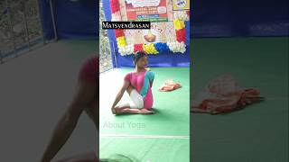 Matsyendrasana in Yoga Competition yogacompetition yogaasana shortvideo [upl. by Aleedis]