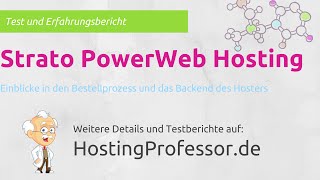 Strato Webhosting Test und Erfahrungen [upl. by Amy79]