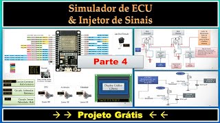 SIMULADOR MÓDULO DE INJEÇÃO ELETRÔNICA LINHA LEVE COM INJETOR DE SINAIS CASEIRO  PARTE 4 [upl. by Sileas]