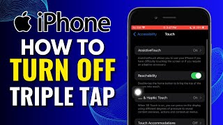 How to Turn Off Triple Tap on iPhone [upl. by Civ]