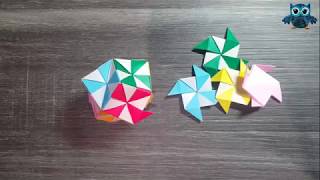 Origami Polyhedron Tutorial How to fold [upl. by Idonah]