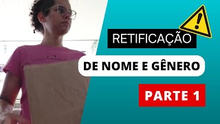 Retificação de nome e gênero  Mulher trans [upl. by Eekaz]