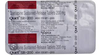 Quel SR 200 Tablets Quetiapine SustainedRelease Tablets 200 mg [upl. by Atirehgram]