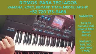 REPICAME EL TIMBAL 7 LATINOS RITMO PARA TECLADOS [upl. by Attah]