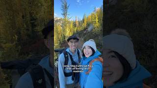 Best hike to see larch madness in Washington State cutthroatpass hike hikingadventures [upl. by Inoy]