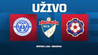 Uživo TELEOPTIK  RADNIČKI NB Srpska liga Beograd 13 Kolo [upl. by Lamonica]