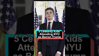 No one realizes that 5 celebrity children are attending New York University alongside Baron Trump [upl. by Akahs]