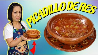 PICADILLO DE RESMEXICANO CASERO de CARNE MOLIDA [upl. by Airbma]