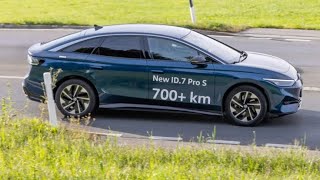 Volkswagen ID7 Pro S goes 794 km on a charge in realworld trial [upl. by Story]