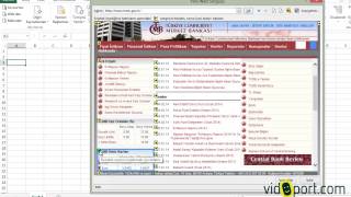 Excel Döviz Kurlarını TCMBdan Otomatik Olarak Almak Ömer BAĞCI096  Ömer BAĞCI [upl. by Savihc]