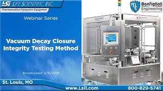 Vacuum Decay Closure Integrity Testing Method  Bonfiglioli Engineering [upl. by Ihana]