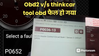 mahindra Scorpio starting problem  obd2 vs thinkcar tool review  p003613 [upl. by Naleek]