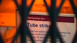 London Commuters Face Tube Strike Misery [upl. by Anora]